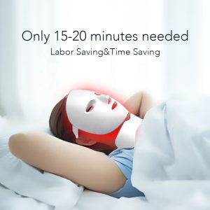 Professional Wireless LED 7 Color LED Photon Light Therapy Face Mask with Neck for Wrinkle Remover (6)