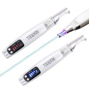 Removing Skin Tag Scar Freckle Mole Eyebrow Laser Tattoo Removal Machine Portable Mini Picosecond Laser Pen Red Light:Blue Light 03