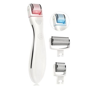 led photon therapy vibrating electric needle derma roller 09