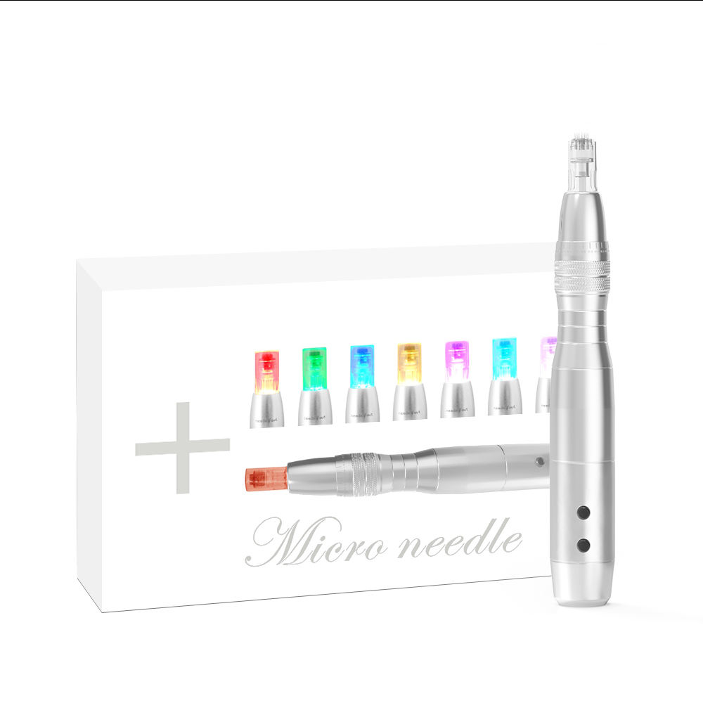 7 Color LED Microneedling Pen 01