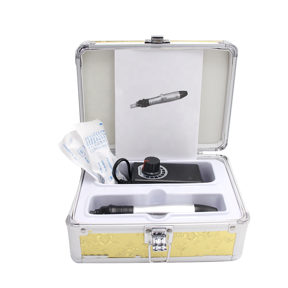 Professional Electric Microneedle Pen Kit - Adjustable Speed Derma Pen for Skin Rejuvenation