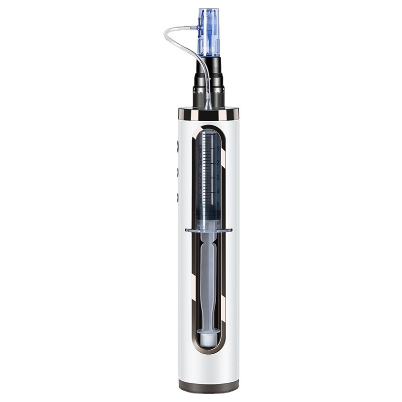 Automatic liquid output nano hydra derma pen rechargeable mesotherapy microneedling gun for home salon skincare 01