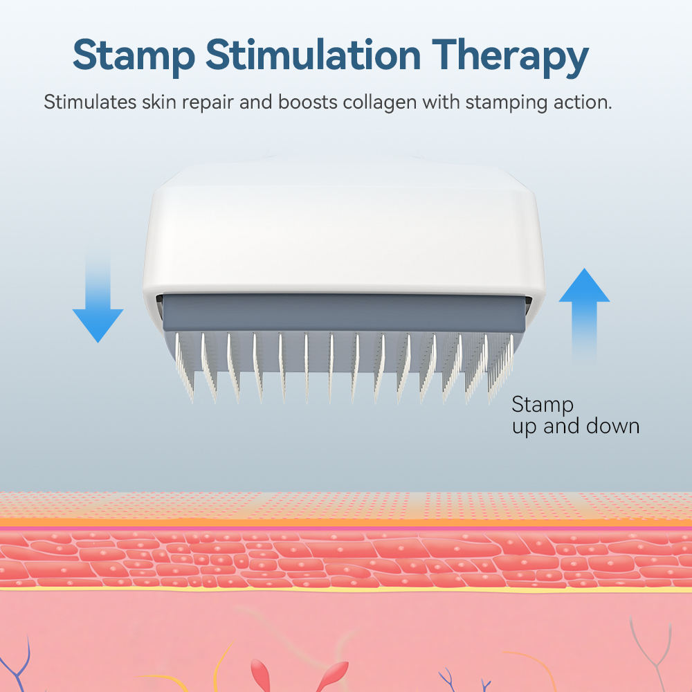 DRS140 Dermastamp 140 Pins Microneedle Stamp for Face, Scalp & Beard Growth 10 Pieces - Image 4
