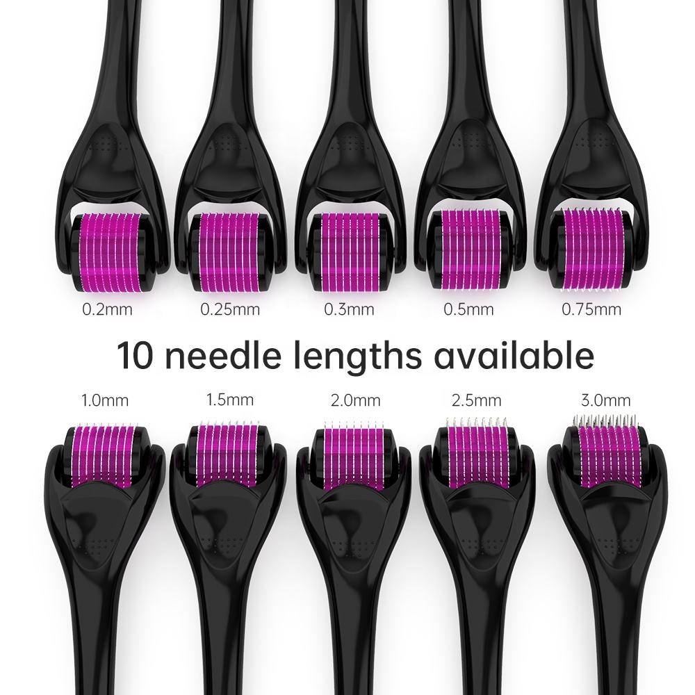 DRS540 Derma Roller - 540 Microneedle Roller for Face Skin Rejuvenation, Acne Scar Removal, Pore Minimizer, Hair & Beard Growth 10 Pieces - Image 5