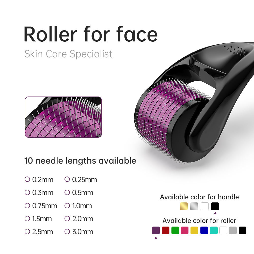 DRS540 Derma Roller - 540 Microneedle Roller for Face Skin Rejuvenation, Acne Scar Removal, Pore Minimizer, Hair & Beard Growth 10 Pieces - Image 6