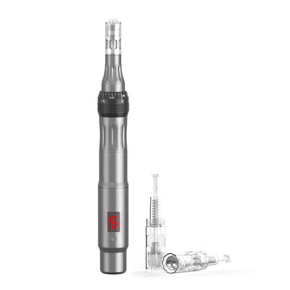 LCD Digital Electric Derma Pen – Home Microneedling Device for Acne Scars 03
