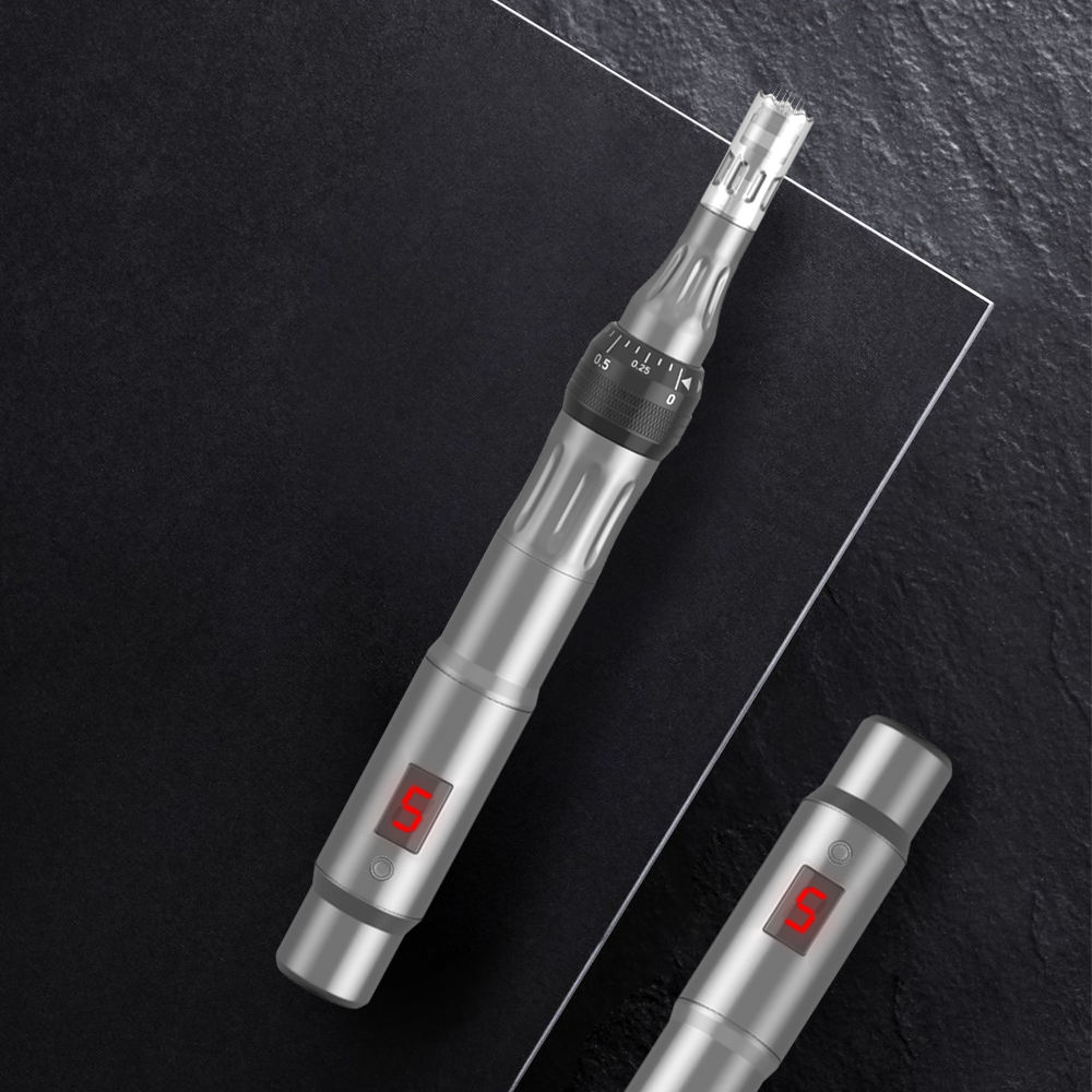 LCD Digital Electric Derma Pen – Home Microneedling Device for Acne Scars 04