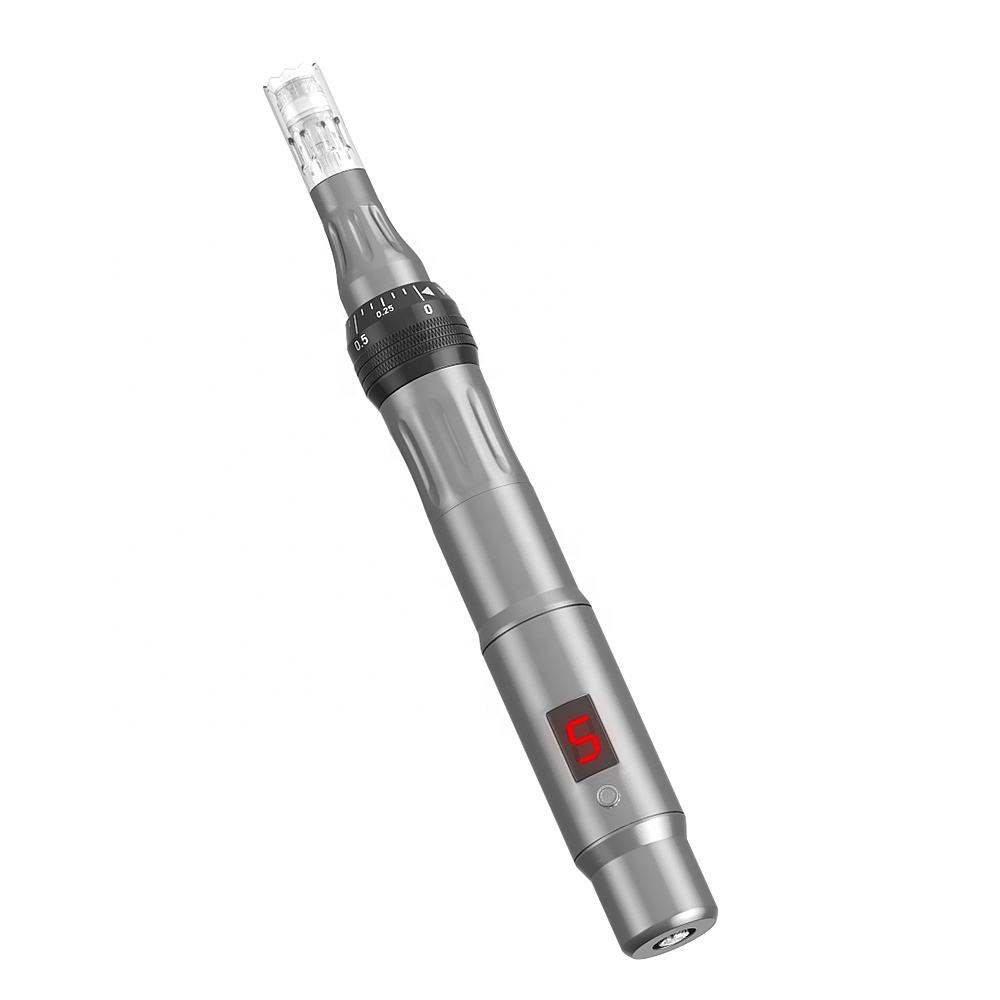 LCD Digital Electric Derma Pen – Home Microneedling Device for Acne Scars 05
