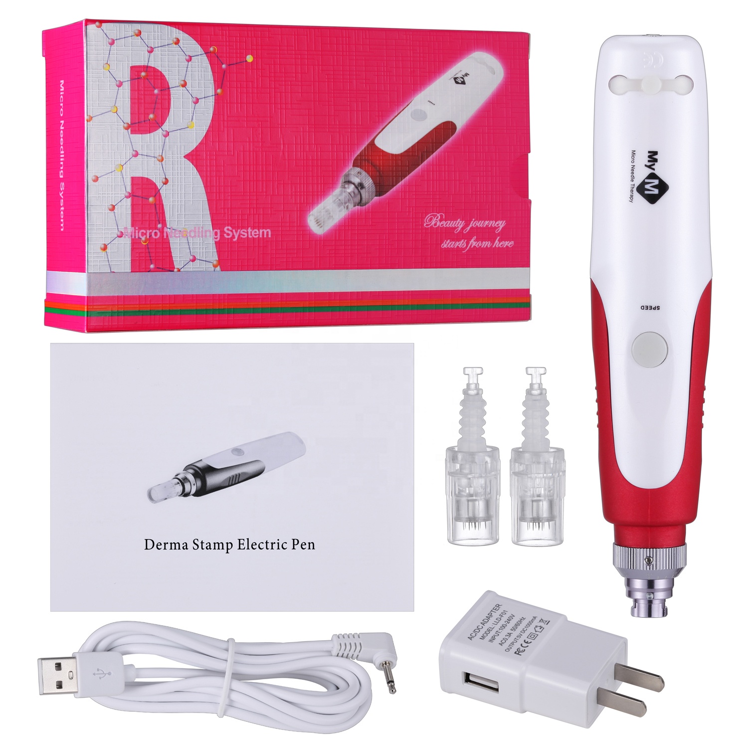 MyM Electric Microneedling Pen | Professional At-Home Micro Needle Therapy Device for Skin Rejuvenation, Scar Reduction & Collagen Boost - Image 6