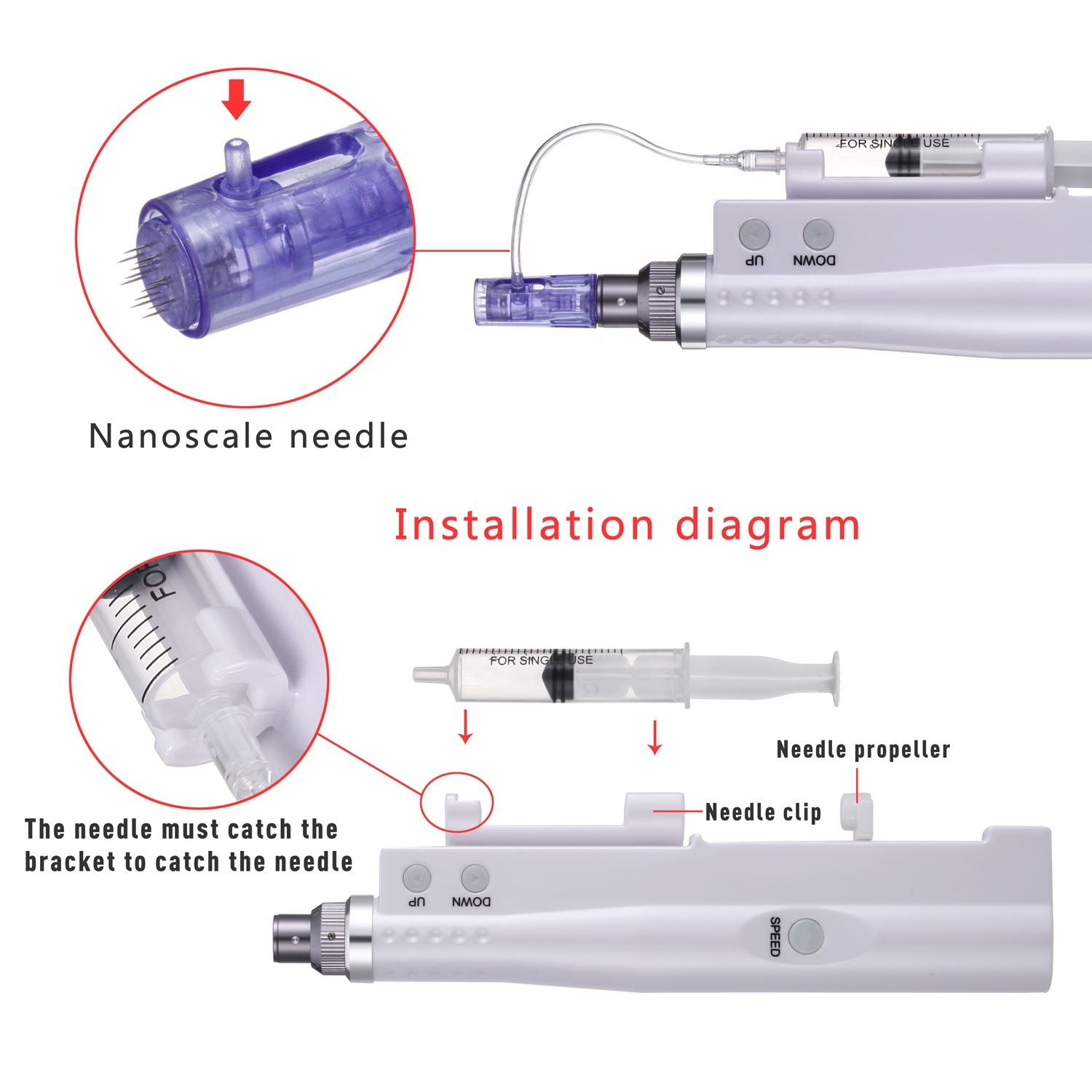 Portable Microneedling Pen with Serum Injector | Home & Salon Skin Care 03