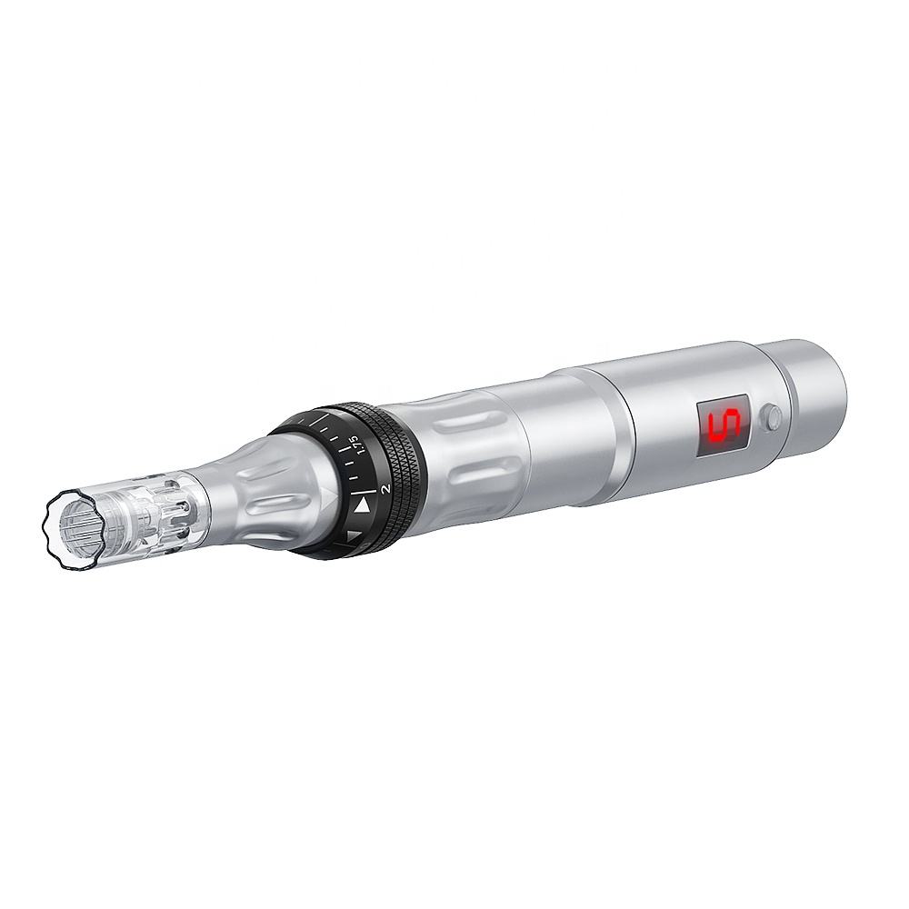 Wireless LCD Electric Derma Pen - Professional Microneedling Pen for Skin Rejuvenation Acne Scar Stretch Mark Removal - Image 4