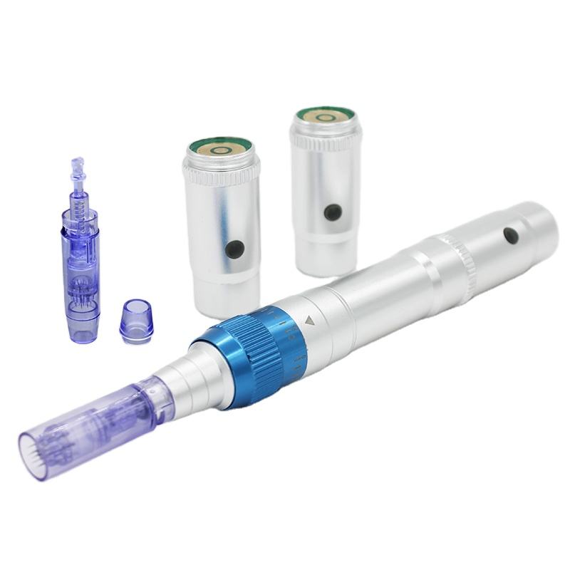 Wireless Microneedling Derma Pen Kit - Adjustable 0–2.5mm MTS Skin Therapy Pen with 2 Batteries - Image 2