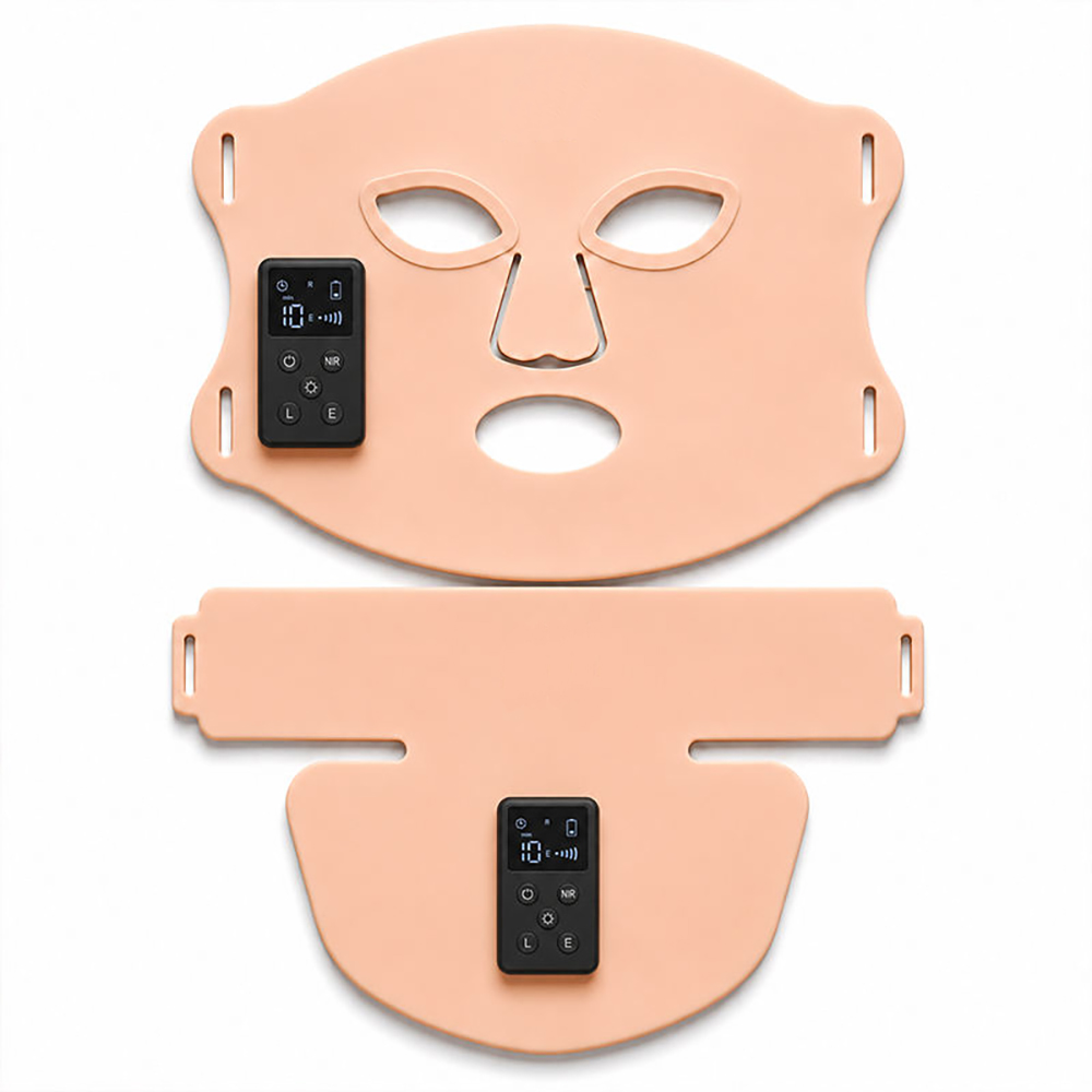 Waterproof Silicone LED Face Mask - Professional Grade Photon Therapy Mask for Acne Reduction, Wrinkles, and Glowing Skin 01