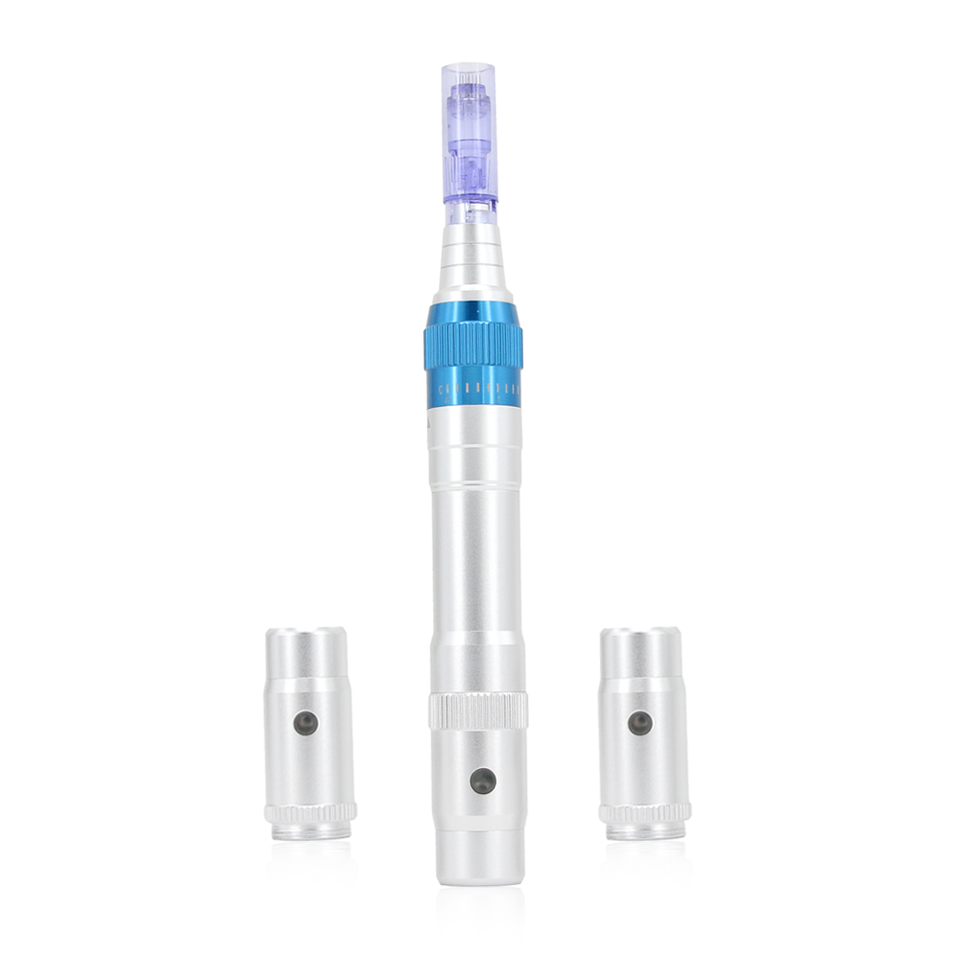Professional Wireless Electric Microneedling Pen – Multi-Speed MTS Derma Pen with 3 Replaceable Batteries for Salon & Home Skin Rejuvenation - Image 3