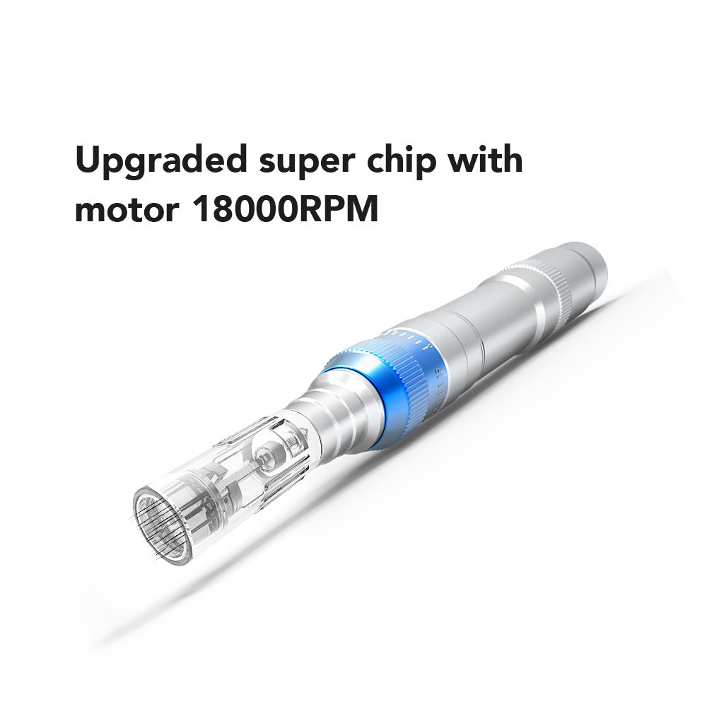 Professional Wireless Electric Microneedling Pen – Multi-Speed MTS Derma Pen with 3 Replaceable Batteries for Salon & Home Skin Rejuvenation - Image 4